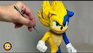I made Super Sonic using Clay - Excalibur Sonic / Super Sonic ｜Clay Art