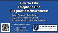 How to Take Telephone Line Diagnostic Readings - Analog Telephony