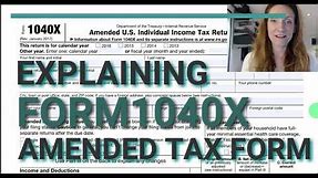 Form 1040X: Amended Personal Income Return (For Form 1040)