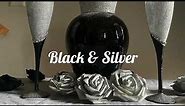 Black & Silver Table Decor/Wedding/ All Occasions