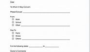 Fillable Form Excuse Note | Edit, Sign & Download in PDF | PDFRun