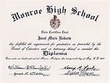 High School Diploma Template Free Pictures