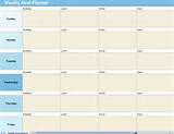 Diet Meal Planner Template