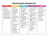 Images of House Cleaning Supplies Checklist