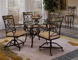 Kitchen Table With Rolling Chairs Photos