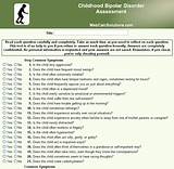 Bipolar Child Symptoms Checklist Pictures