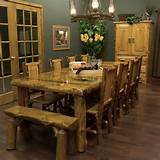 Log Dining Room Table Pictures