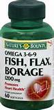 Images of Fish Flaxseed Borage Oil