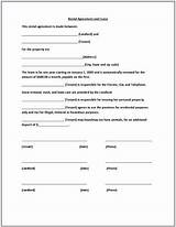 Pictures of Printable Rental Agreement