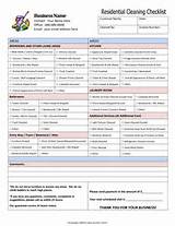 Free Cleaning Business Forms Photos