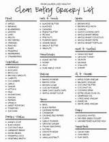 Photos of Food List For Clean Eating