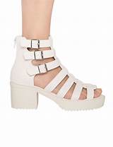 Pictures of Platform White Sandals