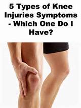 Photos of Types Of Knee Injury