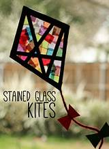 Pictures of Making Stained Glass Windows With Tissue Paper