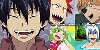 Anime Characters with Sharp Teeth Demon