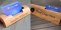 Custom Business Card Holder for Desk