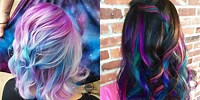 Galaxy Hair Color Space Unicorn