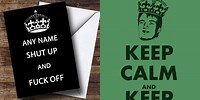 Keep Calm Funny Posters Offensive