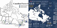 Map of Canadian Air Force Bases