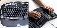 Modern Ergonomic Computer and Keyboard
