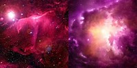 Pink Outer Space Background