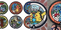 Pokemon Manhole Covers Japan Map