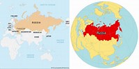 Russia Centric Map