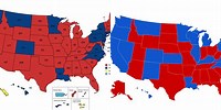 Us States Political Party Map
