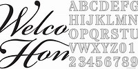 Welcome Home 2 Inch Letters Printable