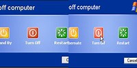 Windows XP Turn Off Computer Dialogue Box