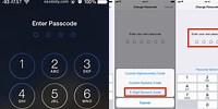 iPhone Change Passcode Screen