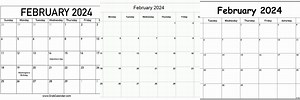 Empty Calendar Feb. 20-24