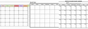 Free Printable Month at a Glance Calendar