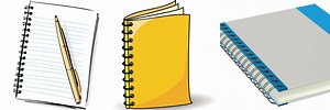 Notebook Writing Clip Art No Background