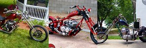 Old School Honda Chopper Motorcycle