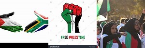 Palestine Holding Hands with South Africa