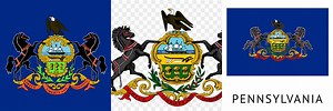 State Flag of Pennsylvania Clip Art