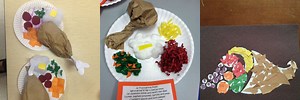 Thanksgiving Food Preschool Art
