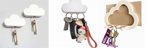 Twone White Cloud Magnetic Key Holder for Wall
