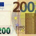 200 Euro Bill PNG