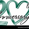 20th Anniversary Heart Clip Art