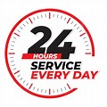 24-Hours Service Everyday Logo