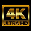 4K Ultra HD Logo with Copyright Free