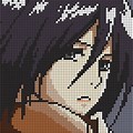 64X64 Pixel Art Grid Anime
