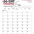 66 Day Challenge Calendar