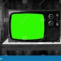 70s TV Set Green Screen