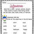 Adjectives for Kindergarten