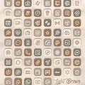 Aesthetic App Icons Light Brown