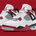 Air Jordan 4 Mid Red and White