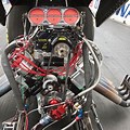 All-Black Nitro Funny Car Engine